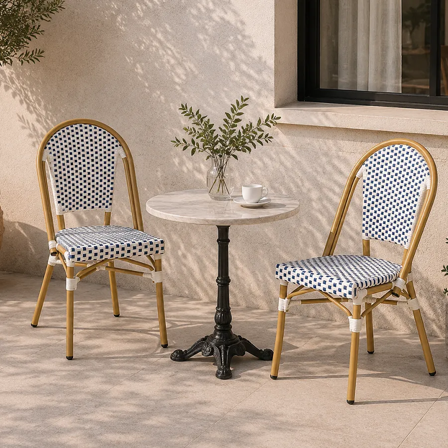 Chaise de bistrot TUILERIES - damier