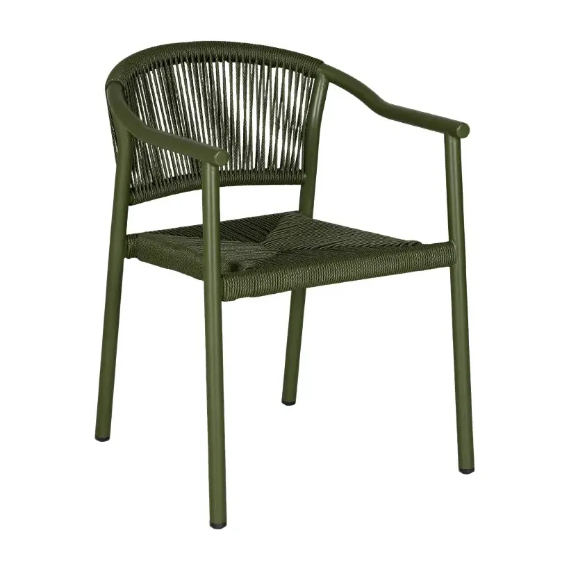 Fauteuil de bistrot NICE - tressage vert