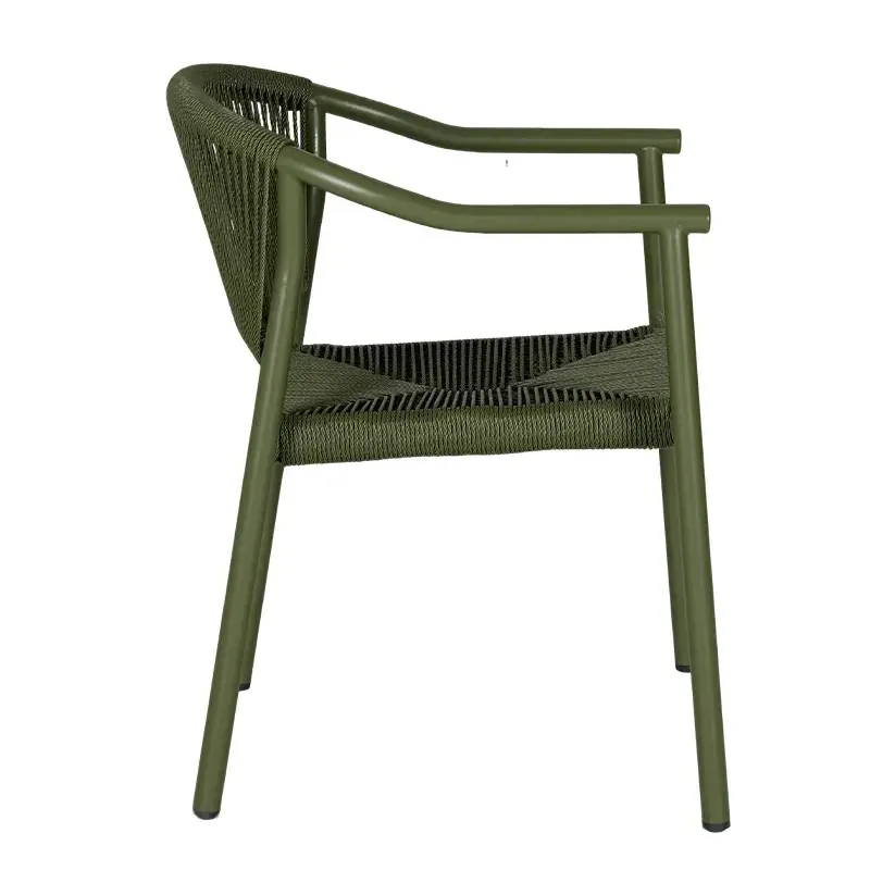 Fauteuil de bistrot NICE - tressage vert