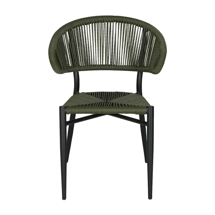 Chaise de bistrot ANTIBES - tressage vert