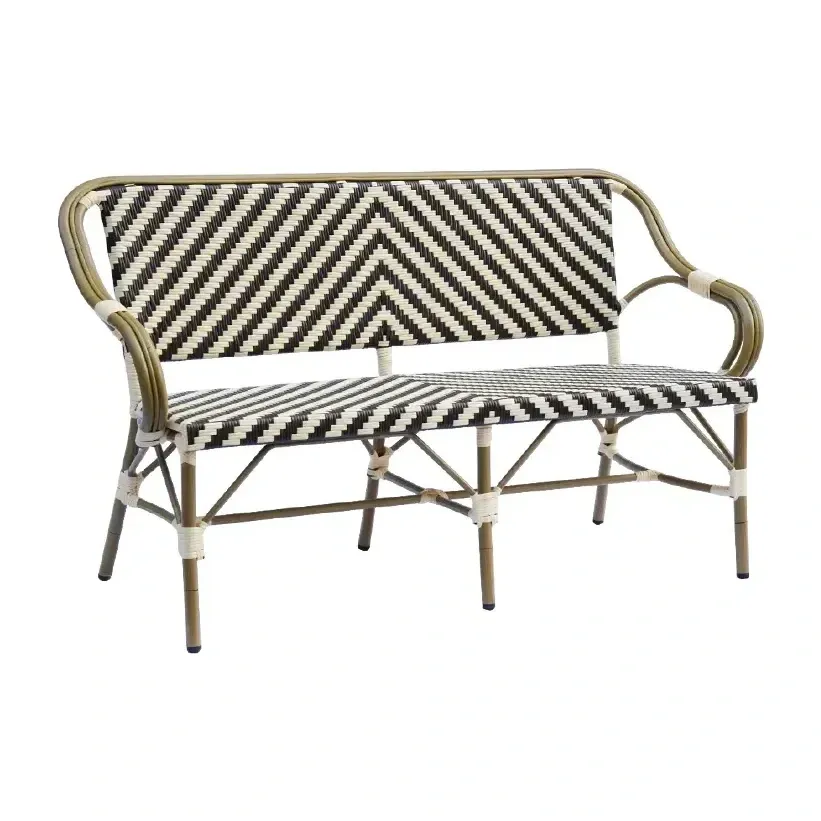 Table de terrasse CAPRI - tressage beige