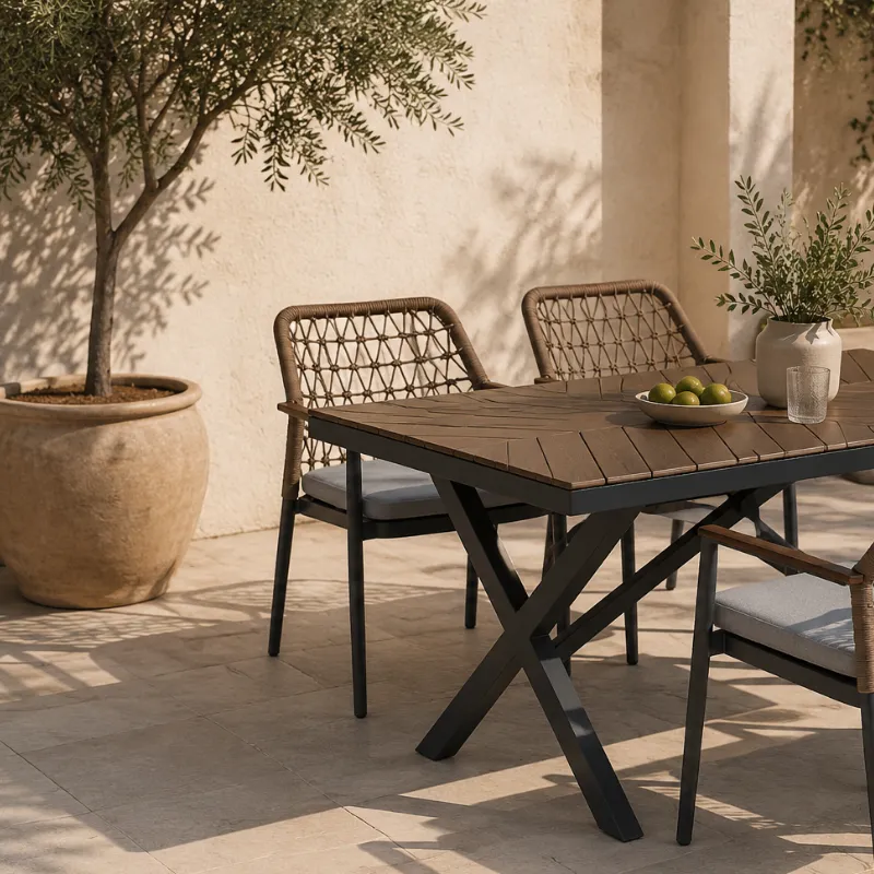 Table de terrasse SIENA - tressage