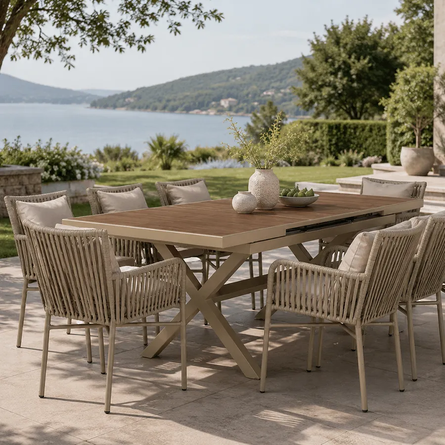 Table de terrasse MENTON - cordage outdoor