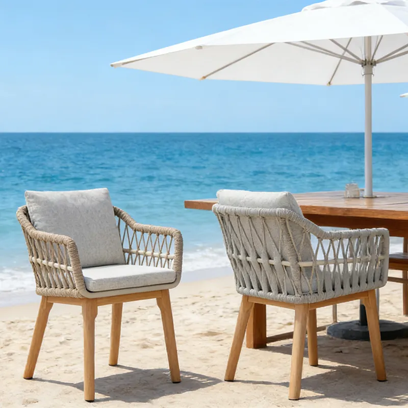 Chaise de terrasse DINARD - tressage chêne