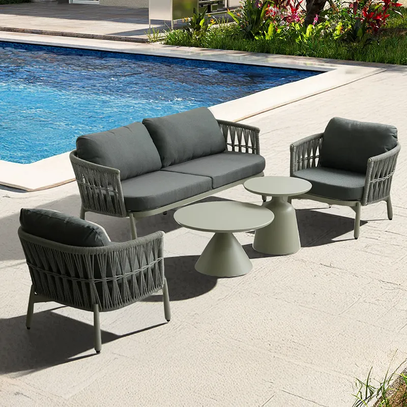 Salon de terrasse cordage VERONA - tressage