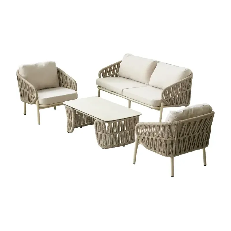 Salon de terrasse cordage RAVENNA - tressage