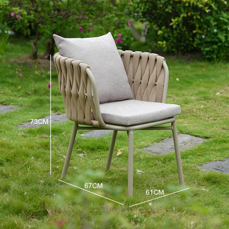 Table de terrasse RIVAGE - tressage bois