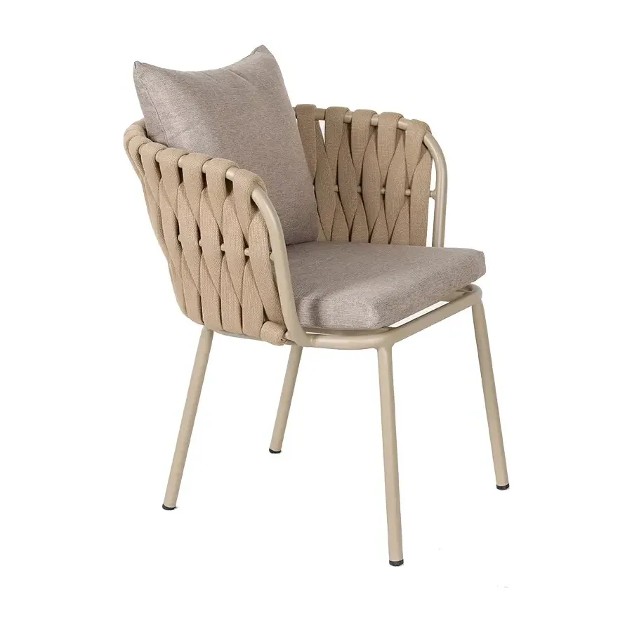 Table de terrasse RIVAGE - tressage bois