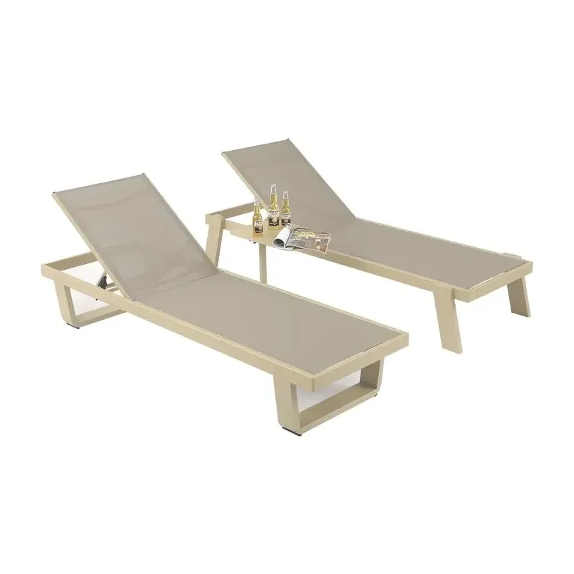 Bain de soleil textilène HYDRA - tressage beige