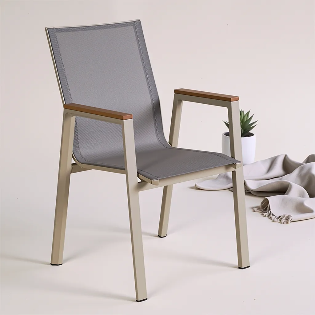 Fauteuil de terrasse ESTEREL - tressage beige